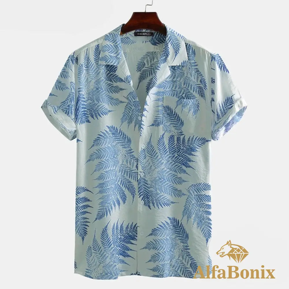 Camisa Estampa Tropical Branco / P