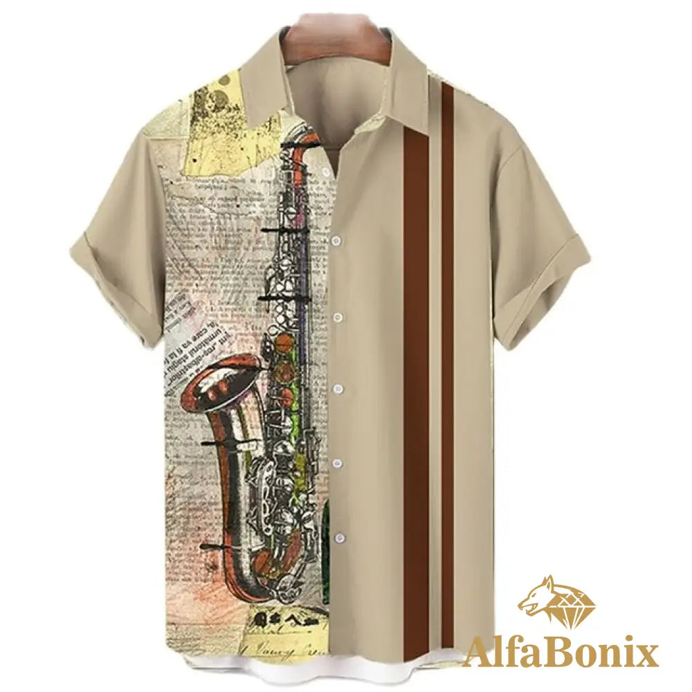 Camisa Instruments 3D Bonix Saxofone 2 / Pp