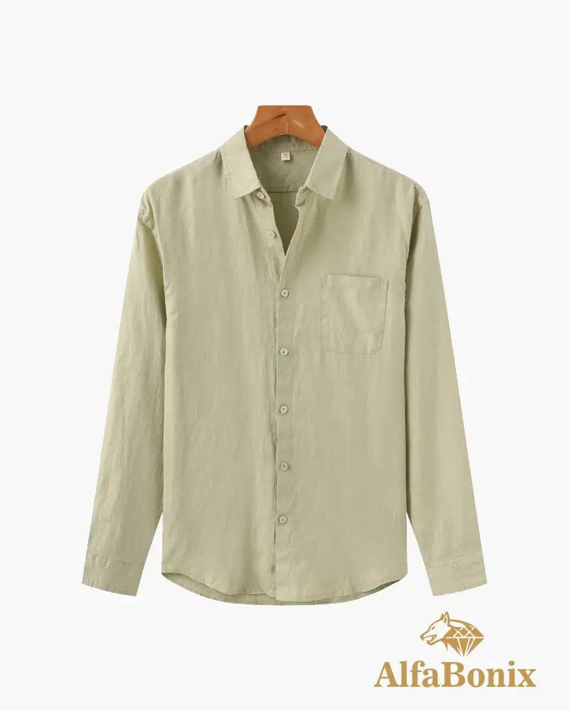 Cape Town - 100% Linen Shirt Mint Green / S