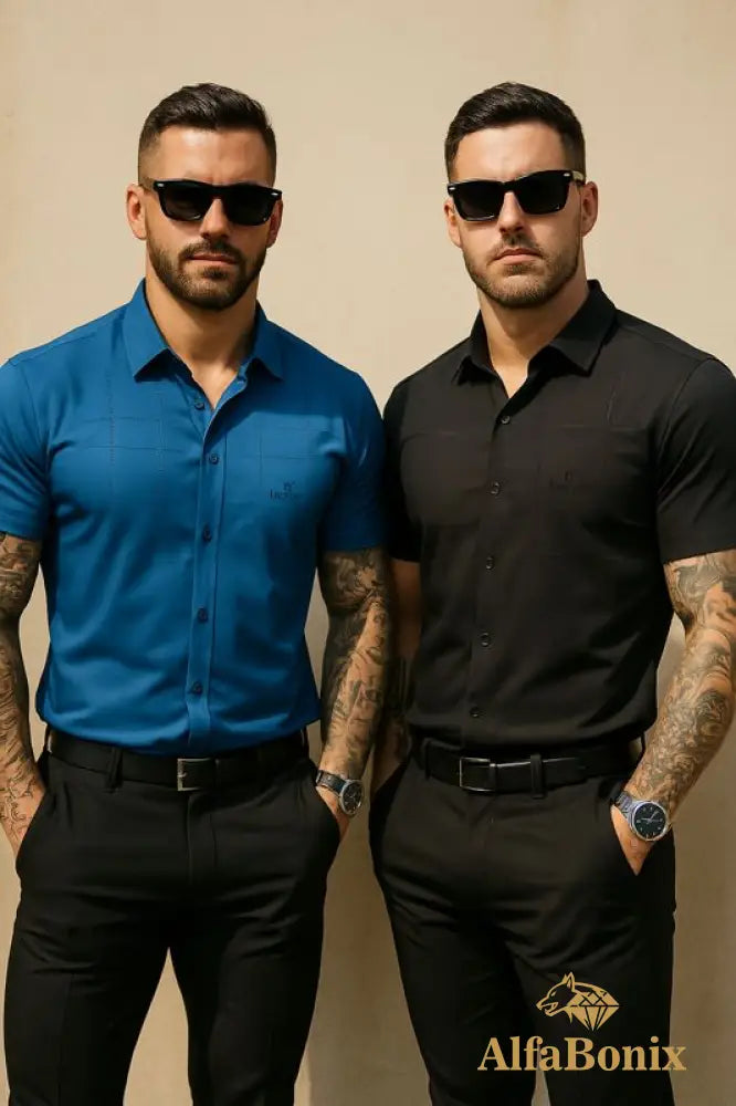 Camisa Masculina Alfa Loeveder - Compre 1 leve 2 [PROMOÇÃO] Promoção Camisa Alfa Loeveder - Compre 1 leve 2