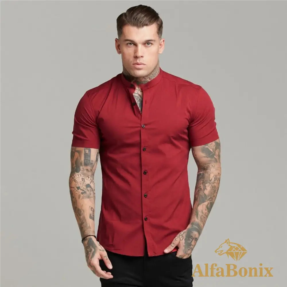 Camisa Masculina Slim Fit