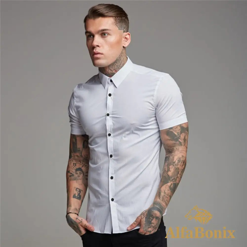 Camisa Masculina Slim Fit