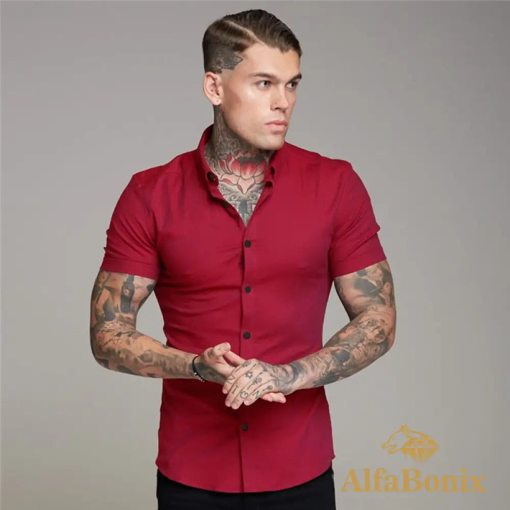 Camisa Masculina Slim Fit