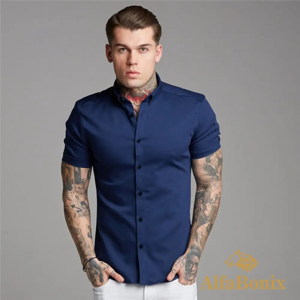 Camisa Masculina Slim Fit