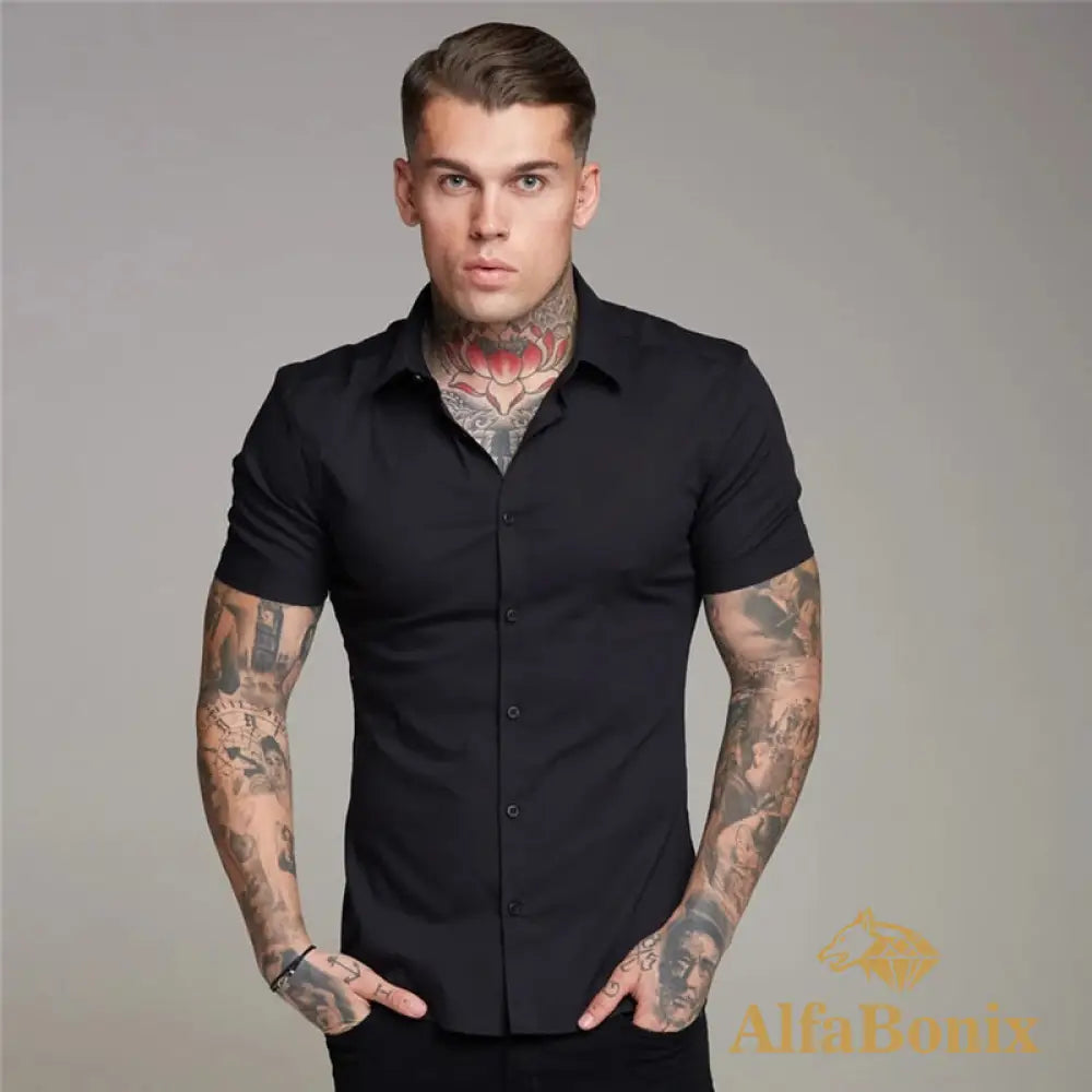 Camisa Masculina Slim Fit