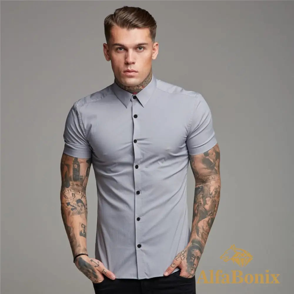 Camisa Masculina Slim Fit