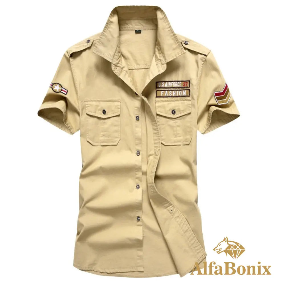 Camisa Militar Tactical Airforce Bége / P