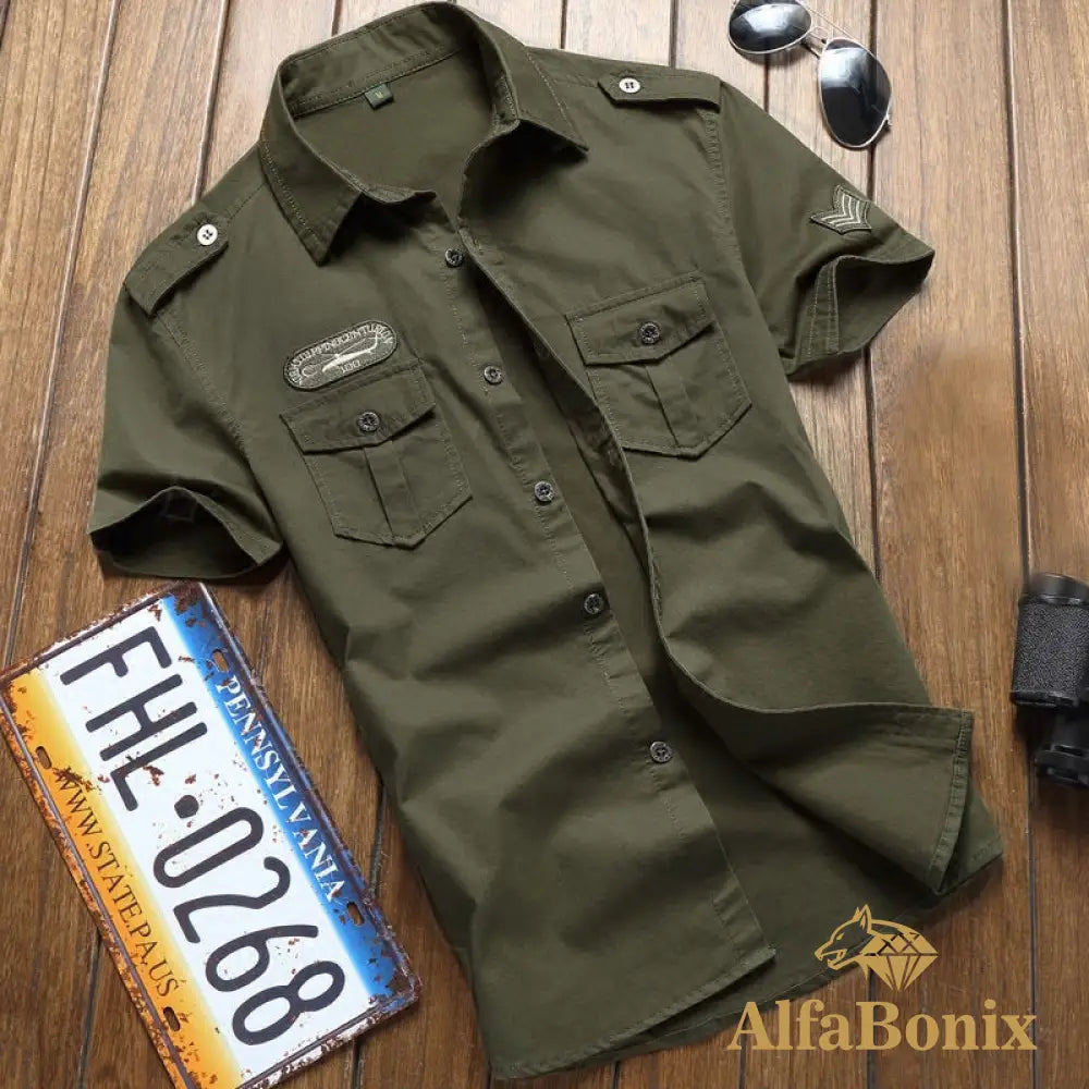 Camisa Militar Tramore Verde / P
