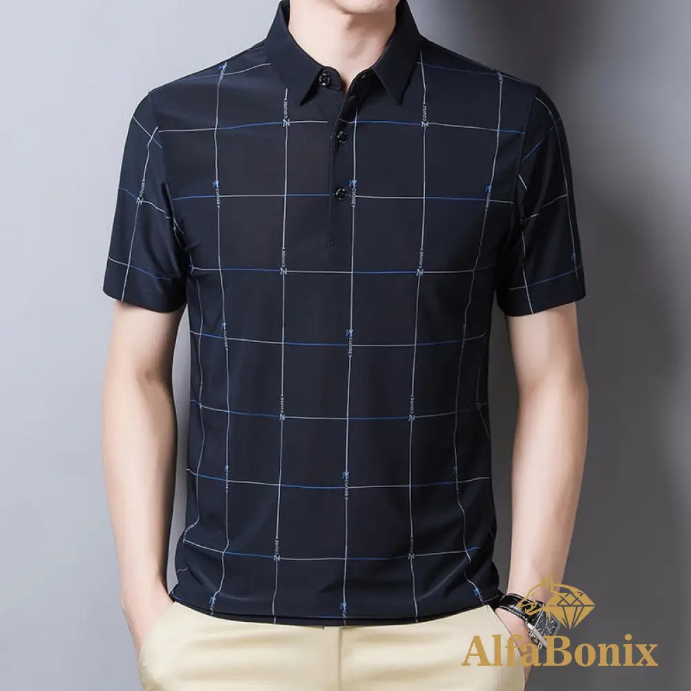 Camisa Polo Alba Azul Marinho / P
