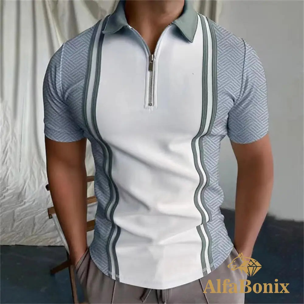 Camisa Polo Aquiles Cinza / P