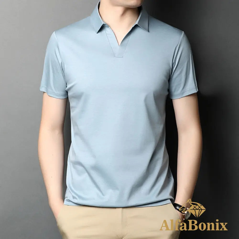 Camisa Polo Adrenn Azul Claro / P