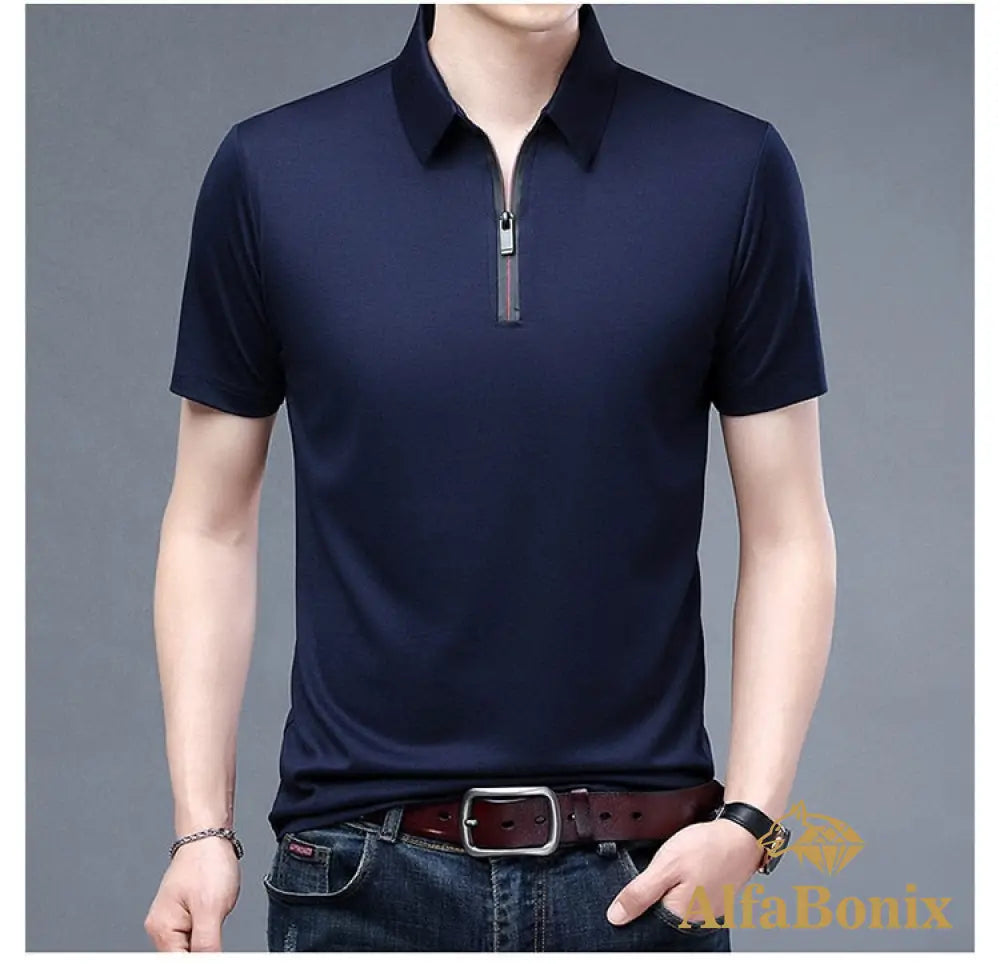 Camisa Polo Brookfield Azul Marinho / P