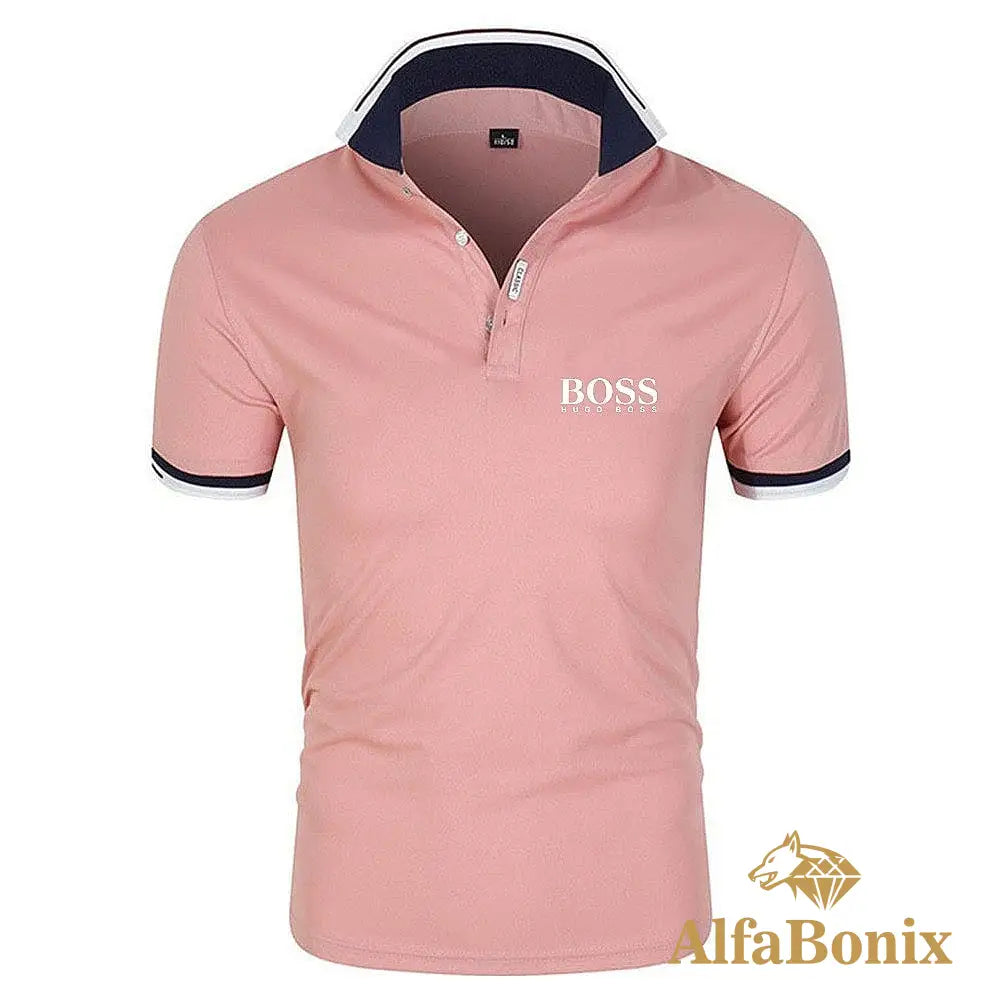 Camisa Polo Boss Coral / P