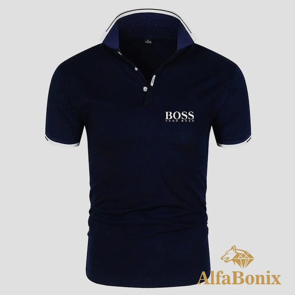 Camisa Polo Boss Marinho / P
