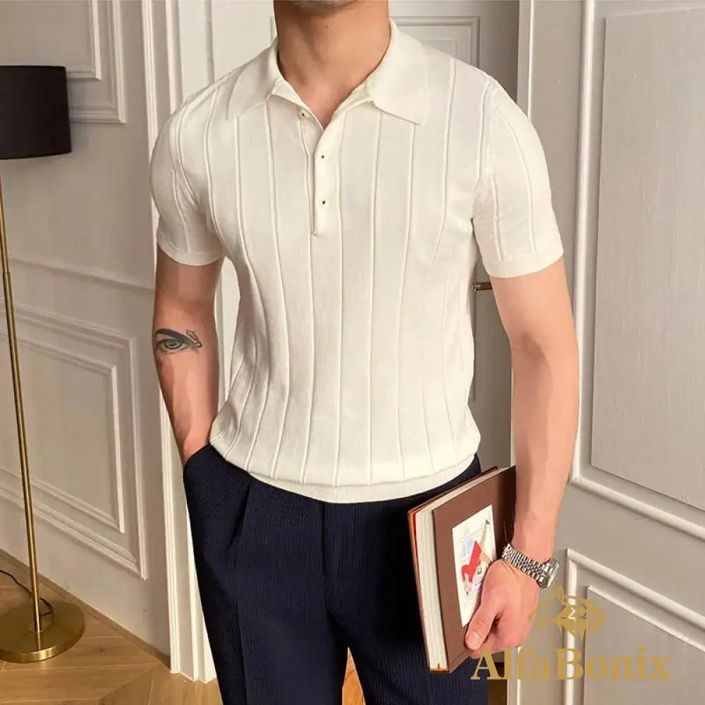 Camisa Polo Samicce Tricot® S025 Branco / Pp