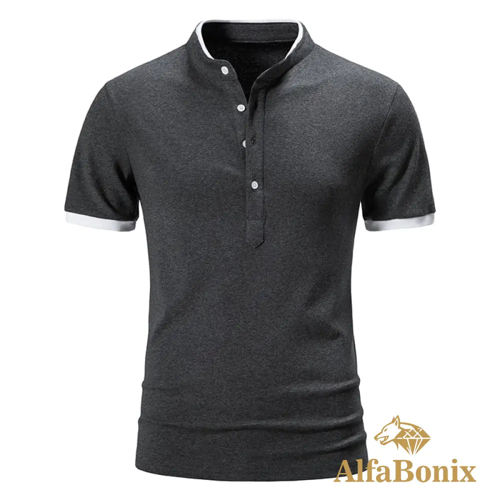 Camisa Polo San Cinza Escuro / P
