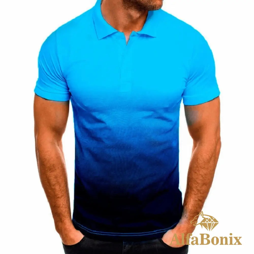 Camisa Polo Fade Azul / Pp