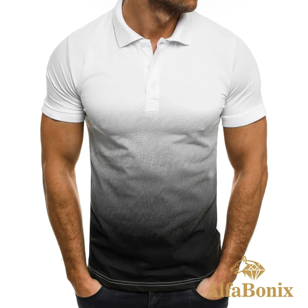 Camisa Polo Fade Branco / Pp