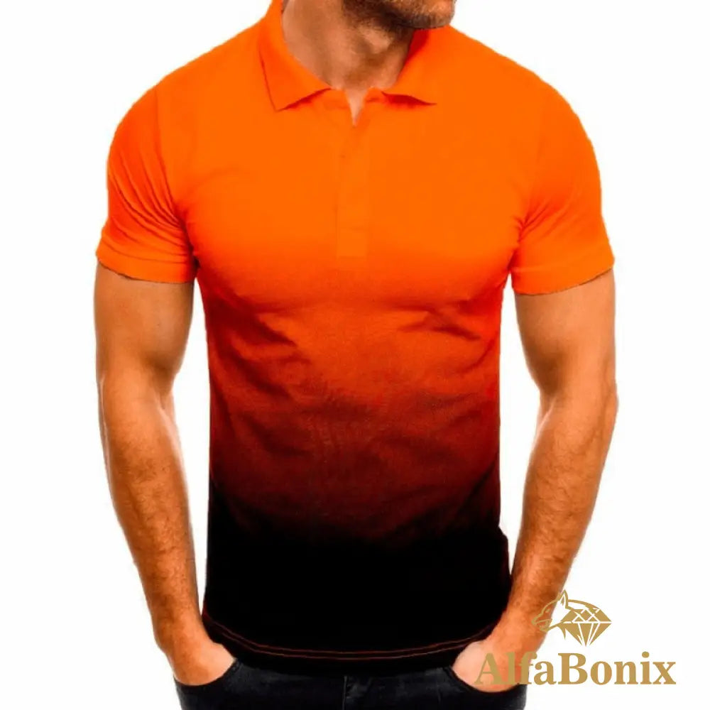 Camisa Polo Fade Laranja / Pp