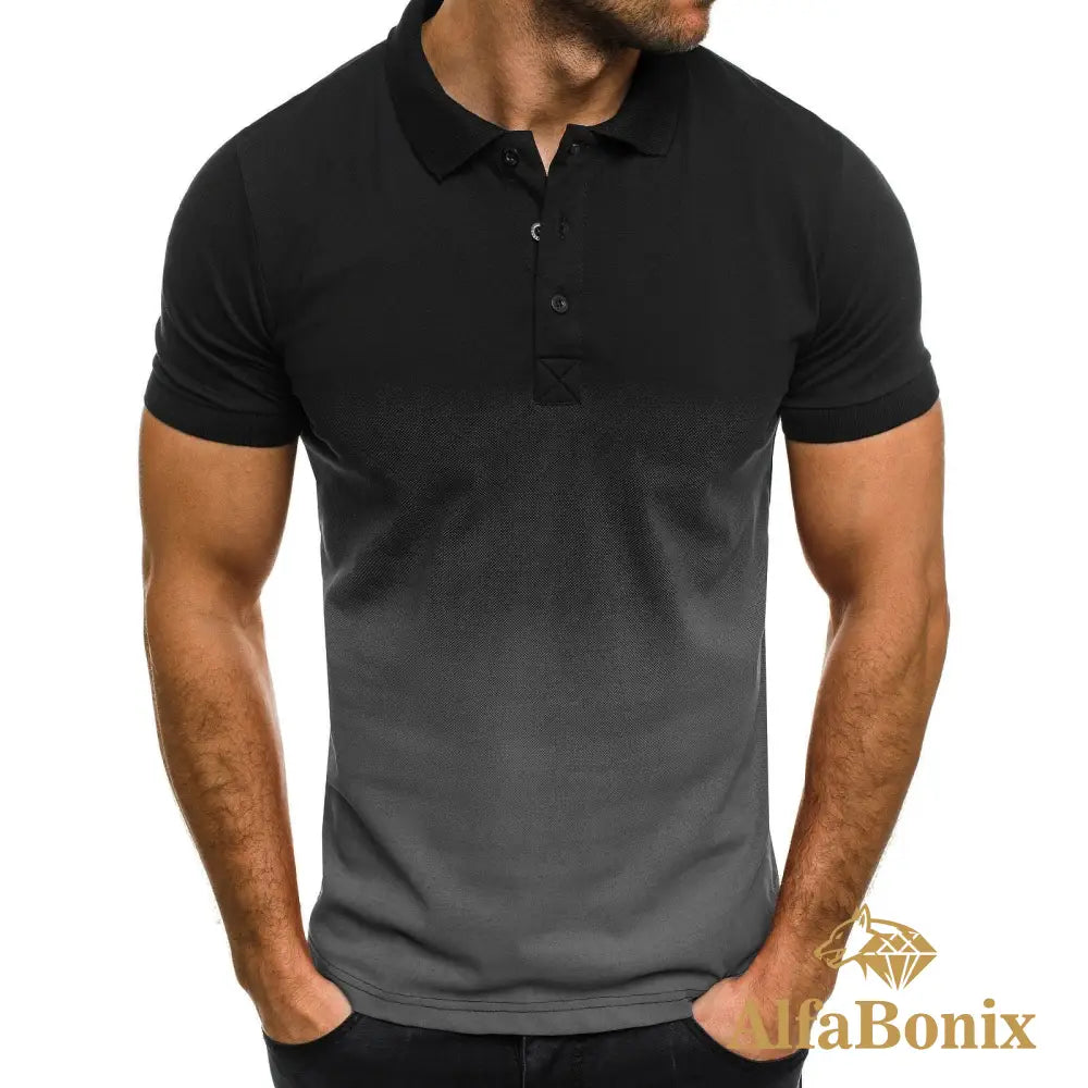 Camisa Polo Fade Preto / Pp