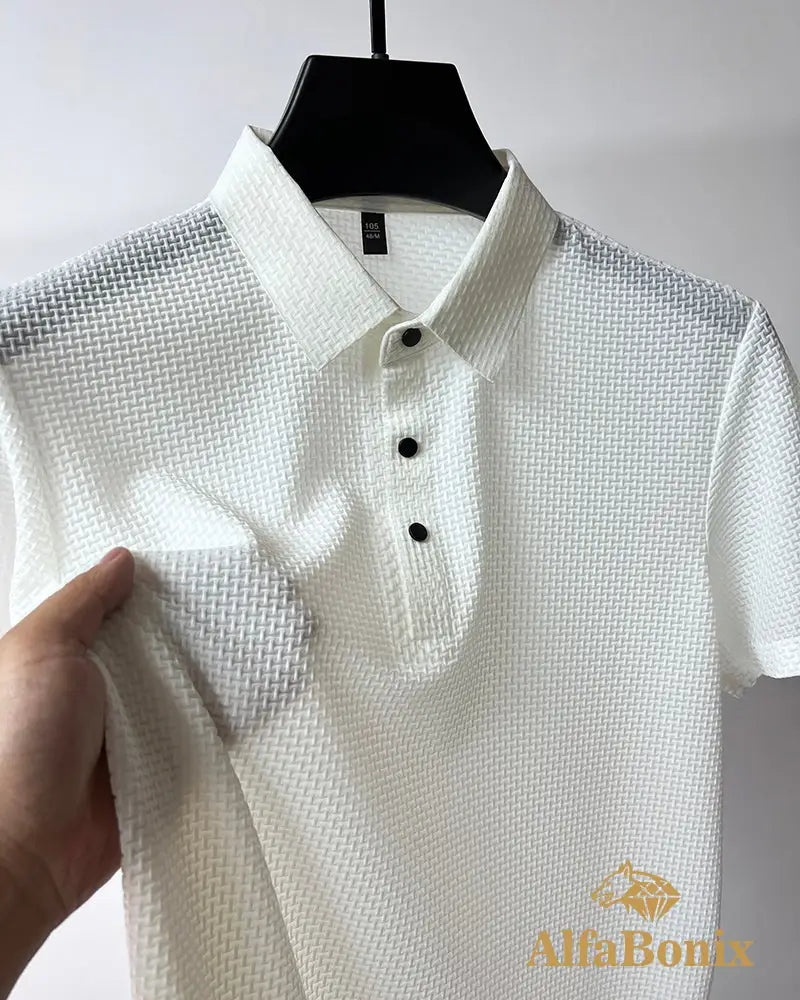Camisa Polo Alfa Gelato Branco / G Alfabonix