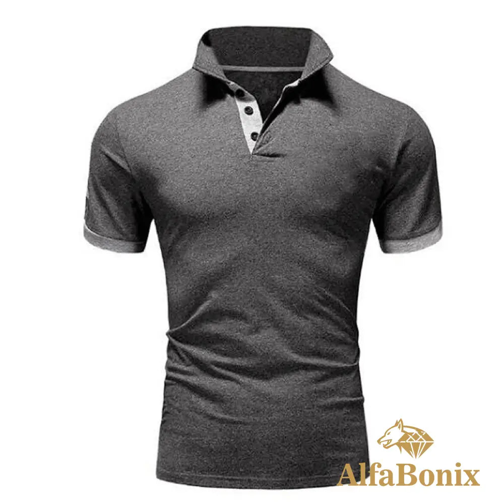 Camisa Polo Raff Cinza Escuro / Pp