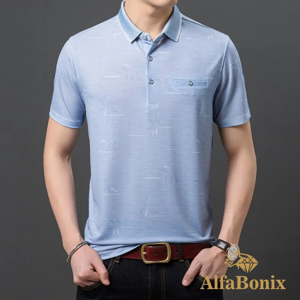 Camisa Polo Hector Azul Claro / P