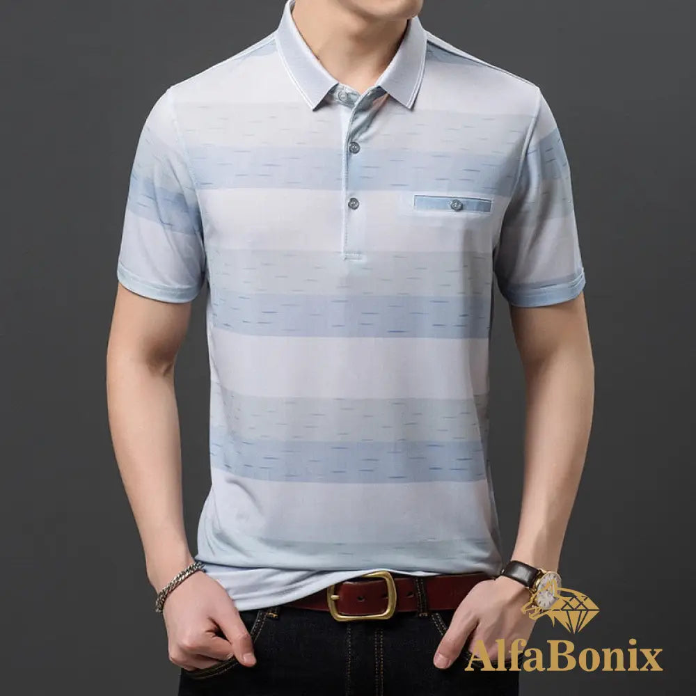 Camisa Polo Hector Verde Claro/Listra / P