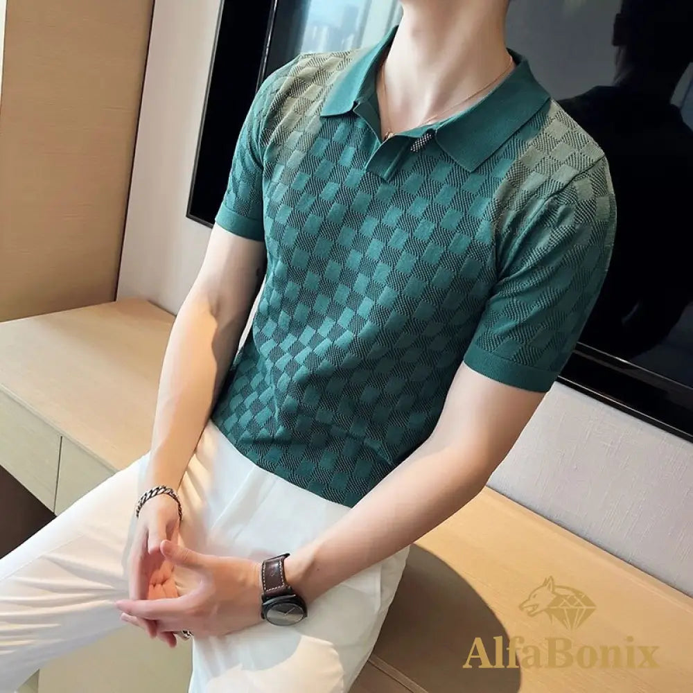 Camisa Polo Samicce Tricot® S036 Verde / Pp