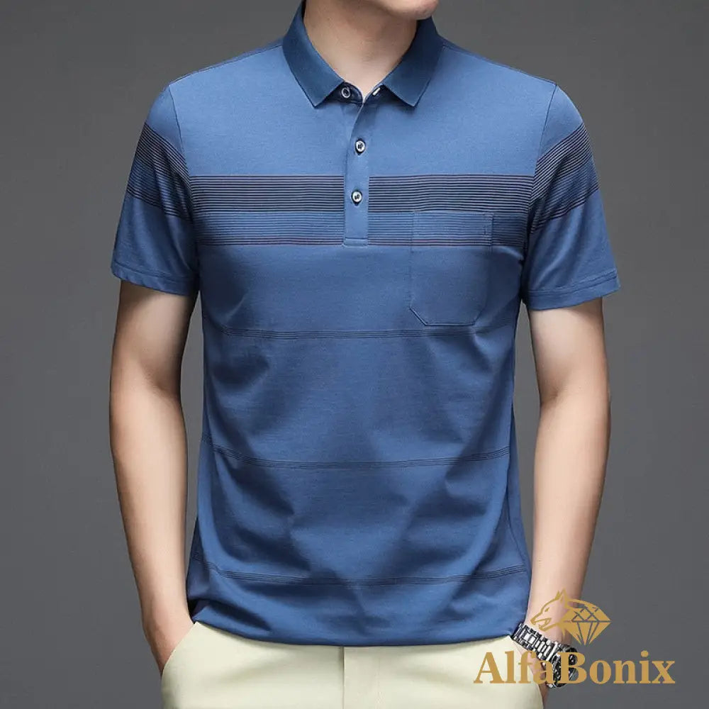 Camisa Polo Louis Azul / P