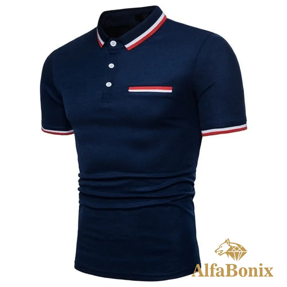 Camisa Polo Staff Azul Marinho / Pp