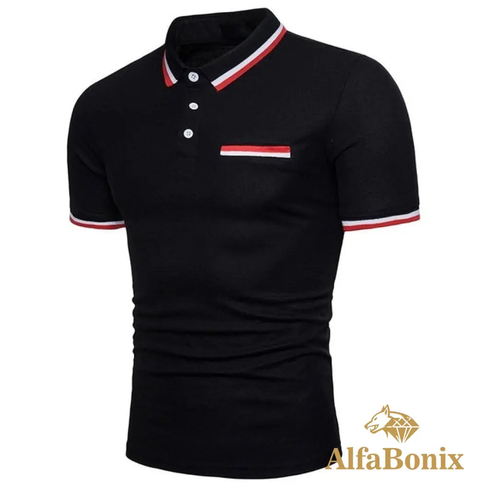 Camisa Polo Staff Preto / Pp