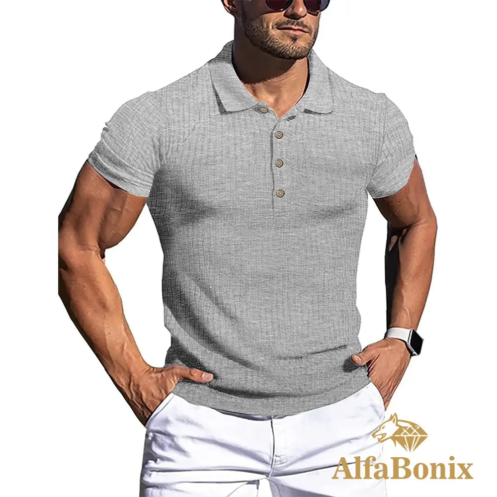Camisa Polo Gabb Cinza Claro / P