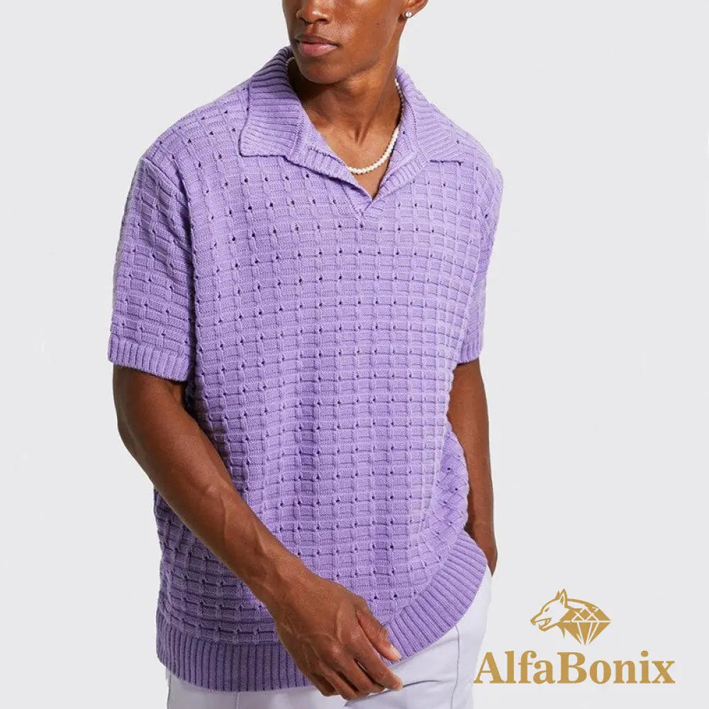 Camisa Polo Samicce Tricot® S061 Roxo / P