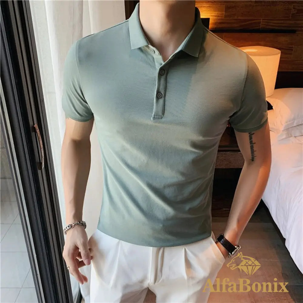 Camisa Polo Samicce® S085 Verde Claro / Pp