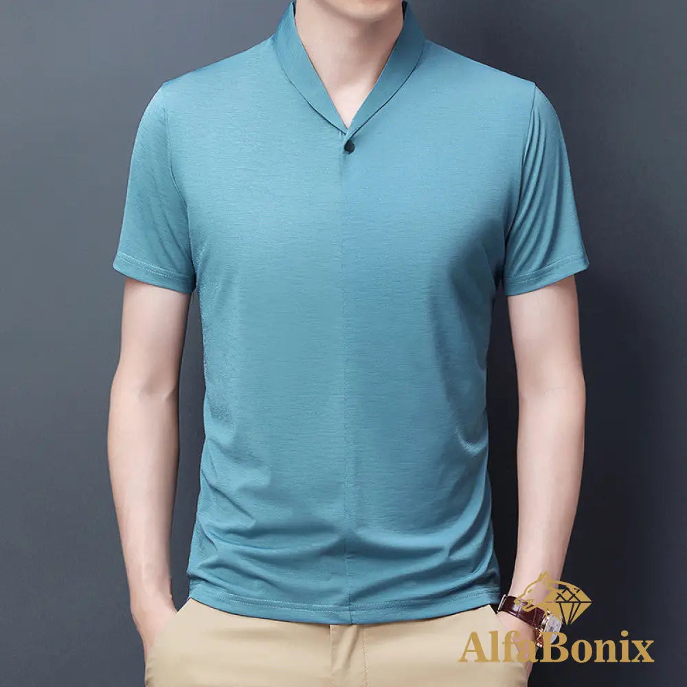 Camisa Polo Mani Azul Claro / P