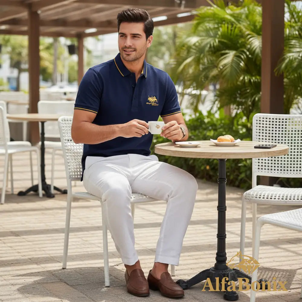 Polo Maestro Azul - Lifestyle