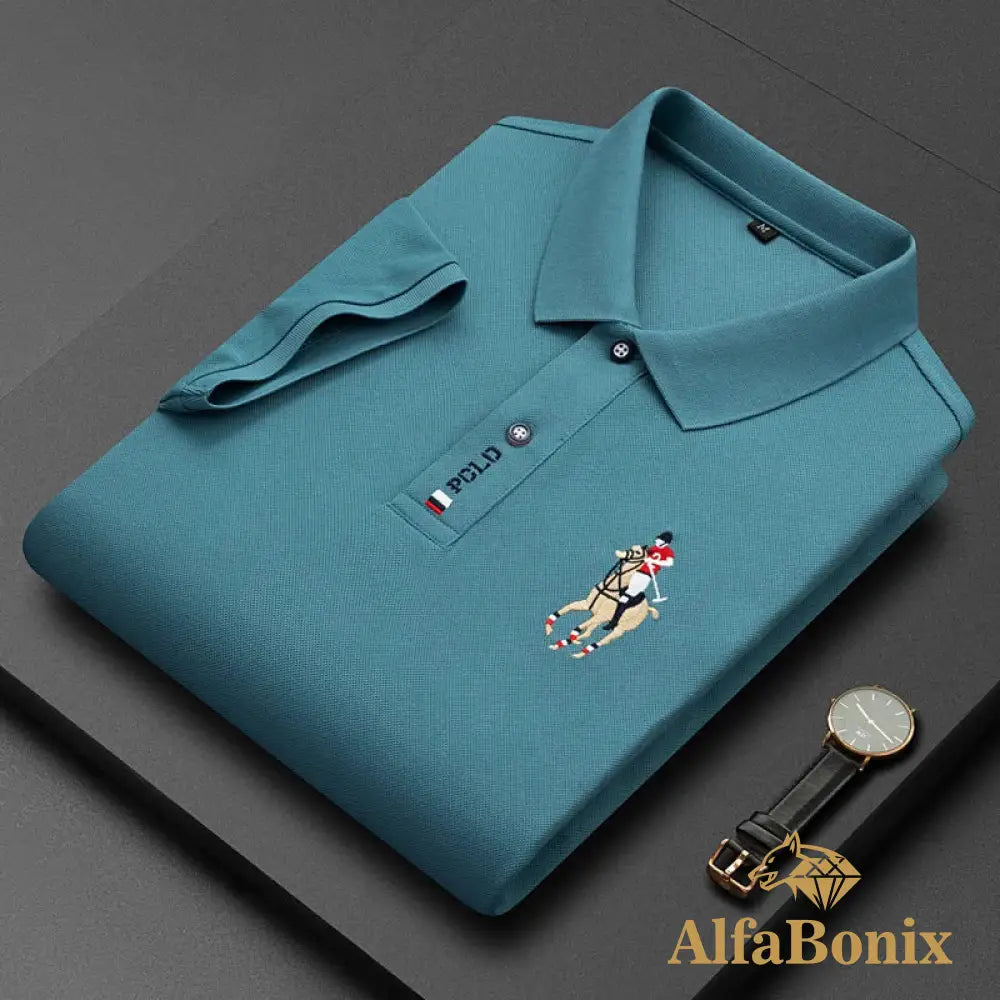 High Quality Trend Embroidery Polo Shirt 2023 Summer Luxury Streetwear Fashion Casual T-Shirt