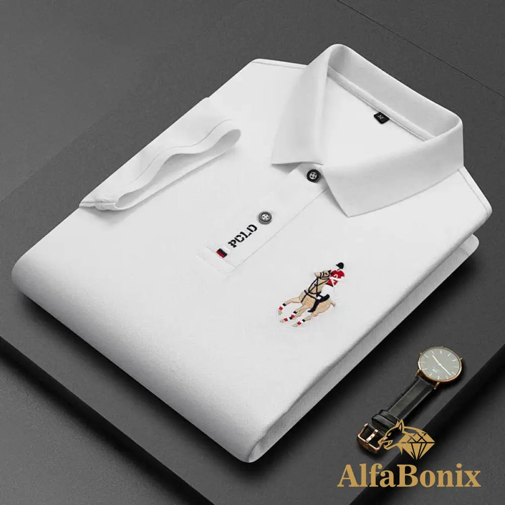 High Quality Trend Embroidery Polo Shirt 2023 Summer Luxury Streetwear Fashion Casual T-Shirt