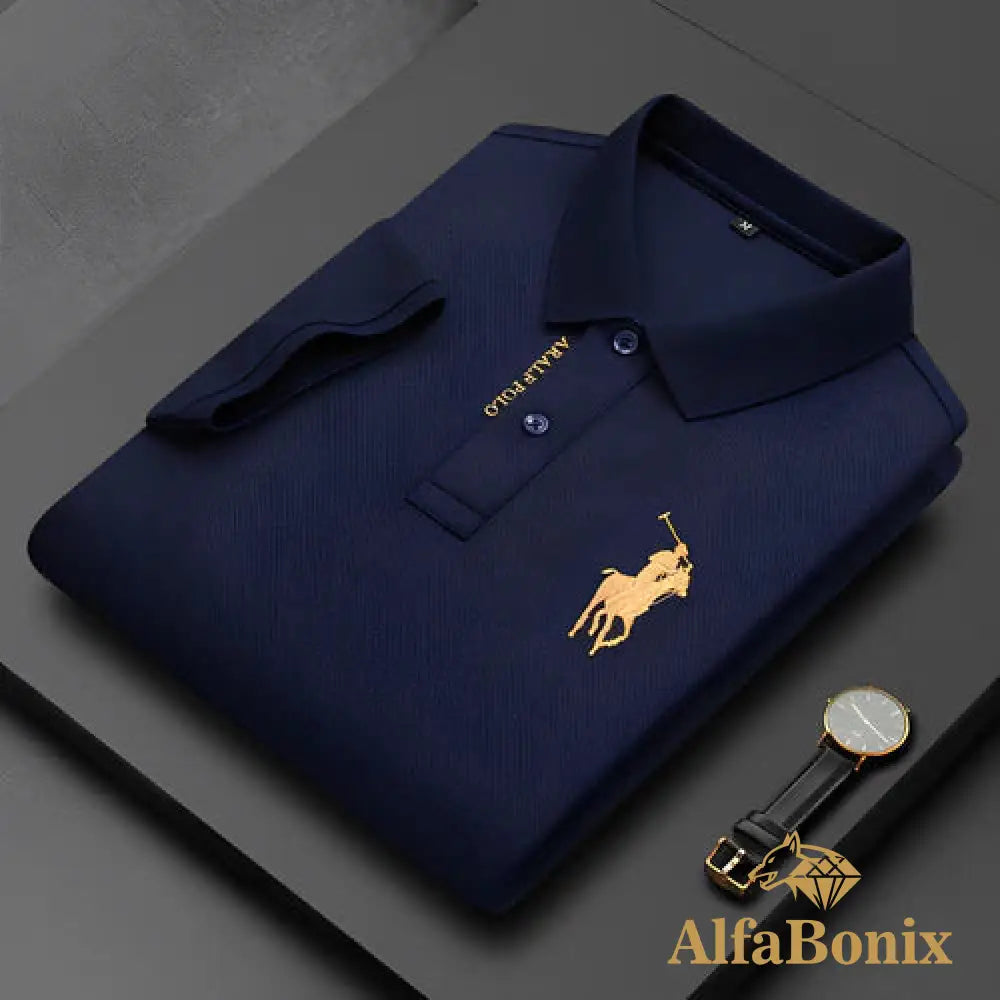 Camisa Polo Ralph Alfabonix Azul / PP Camisa Polo Ralph Alfabonix