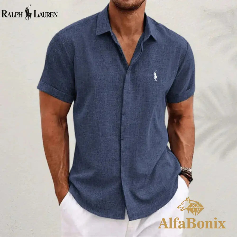 Classic Fit Premium Shirt Dark Blue / S