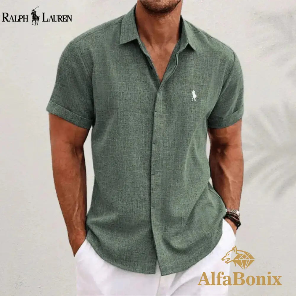 Classic Fit Premium Shirt Dark Green / S