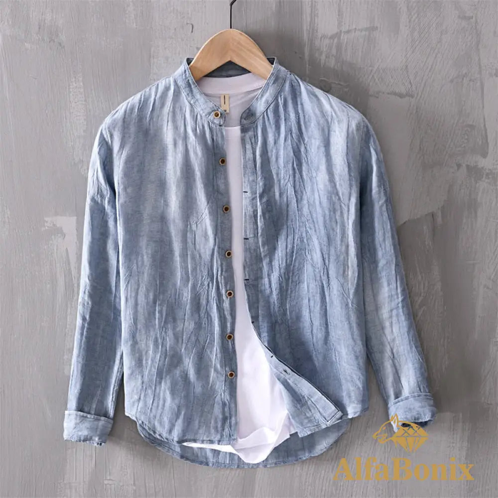 Camisa Samicce Mantena® Azul / Pp Camisetas E Tops