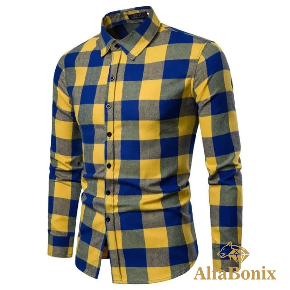 Camisa Social Found Amarelo / P