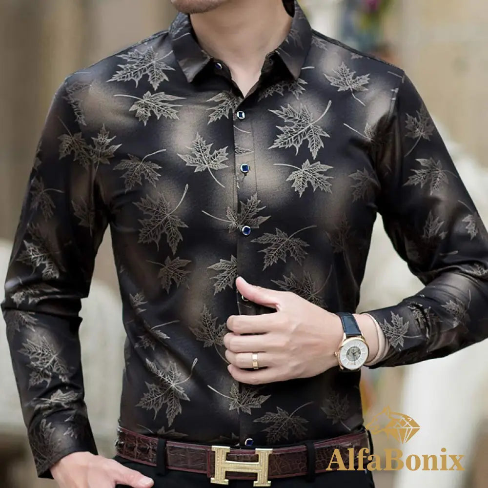 Camisa Social Outono Preto / P 348