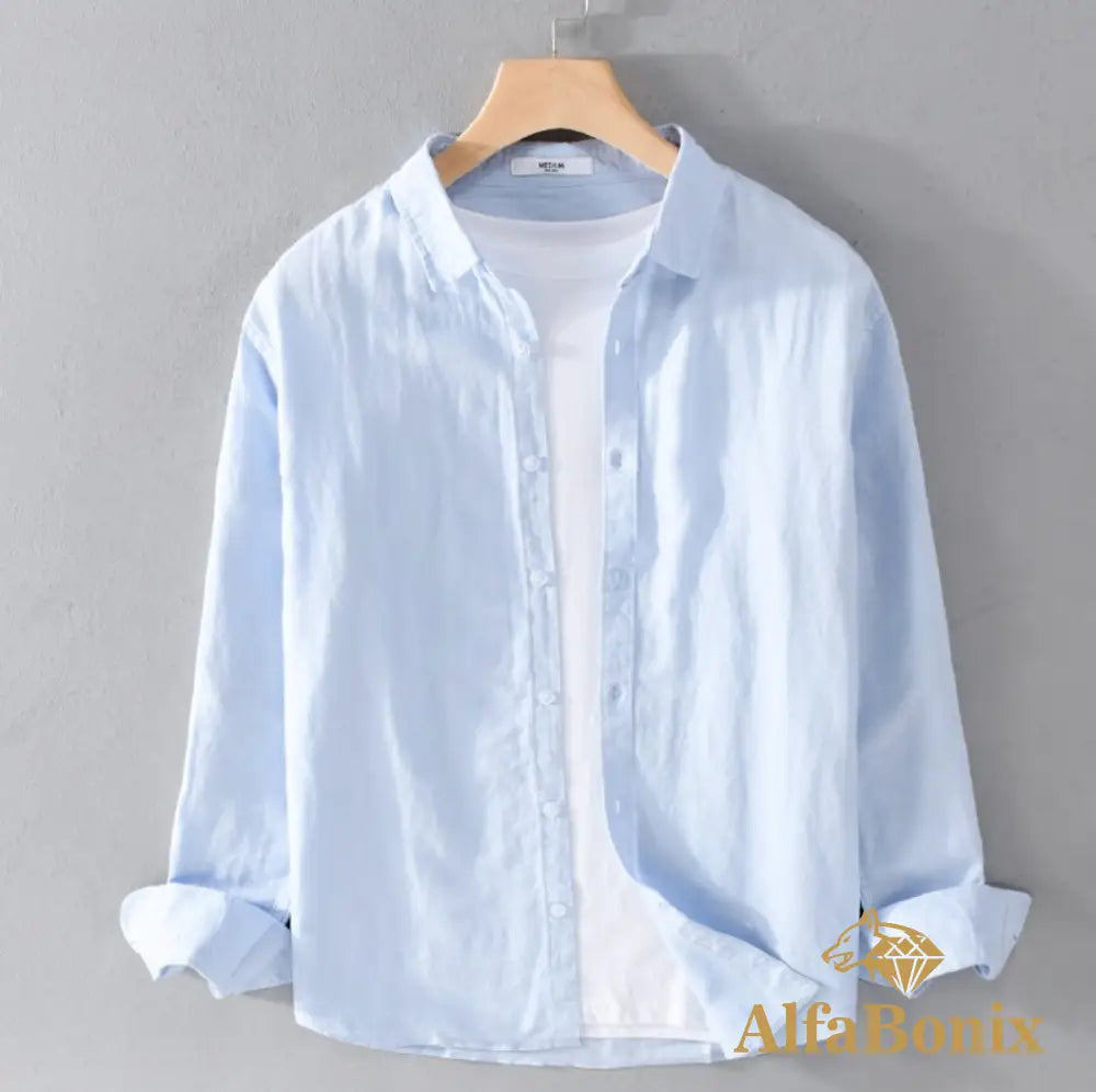 Camisa Samicce Conrado® Azul Claro / Pp Camisetas E Tops