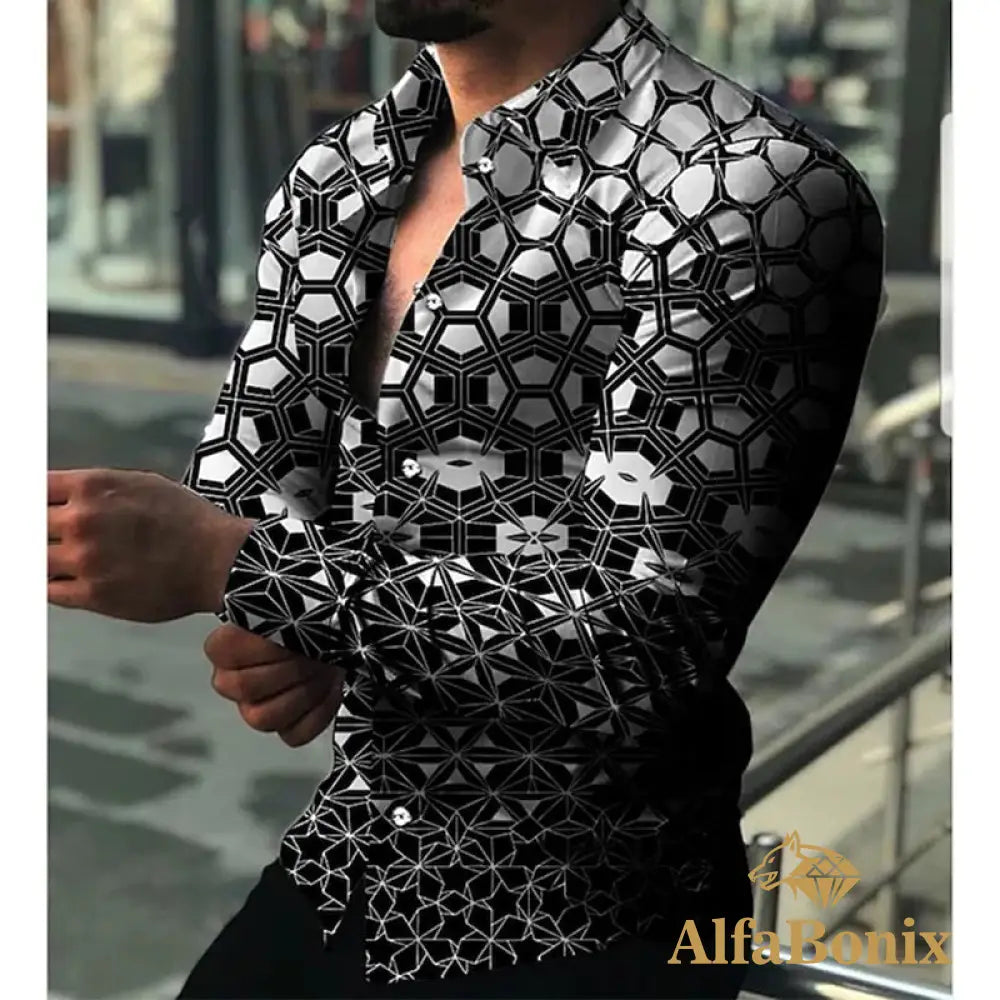 Camisa Social Estampada Lagun