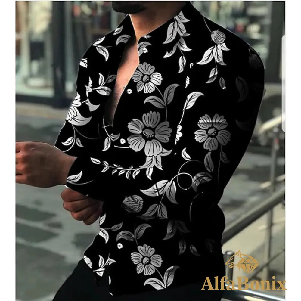Camisa Social Estampada Lagun Cx289 / P