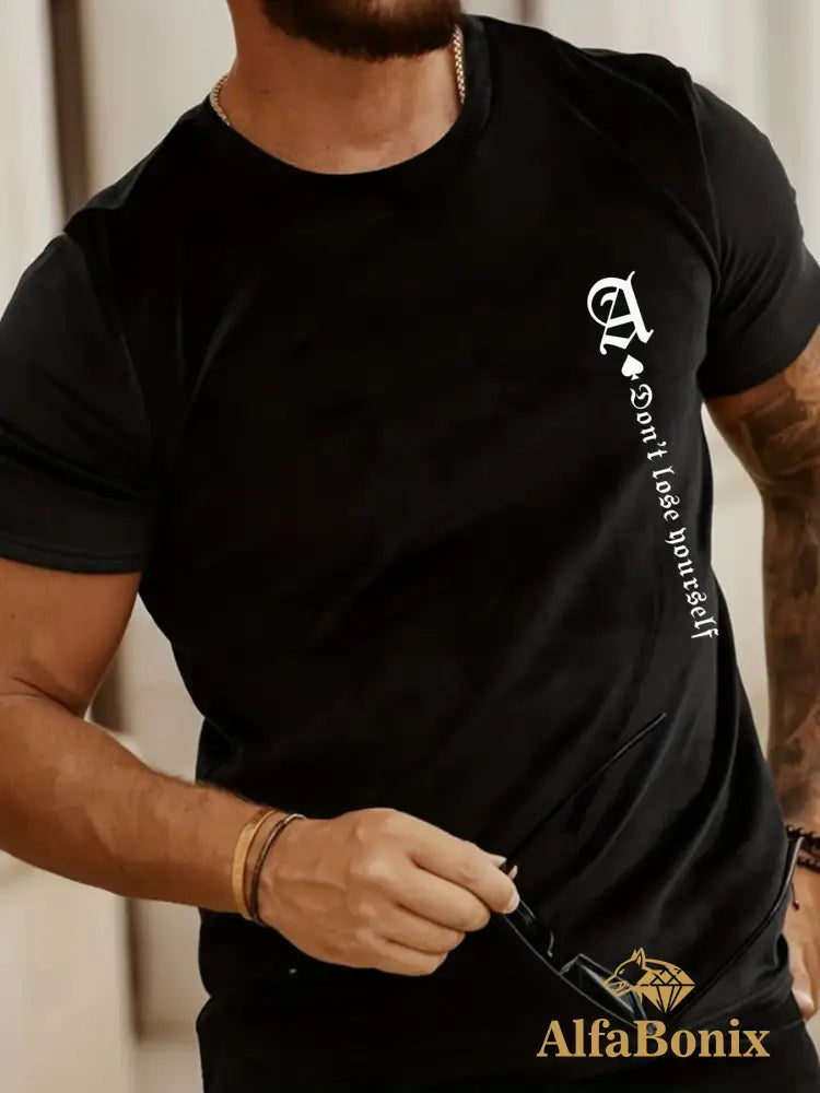 Men’s Summer Loose Fit 100 Cotton Printed T - Shirt Tops