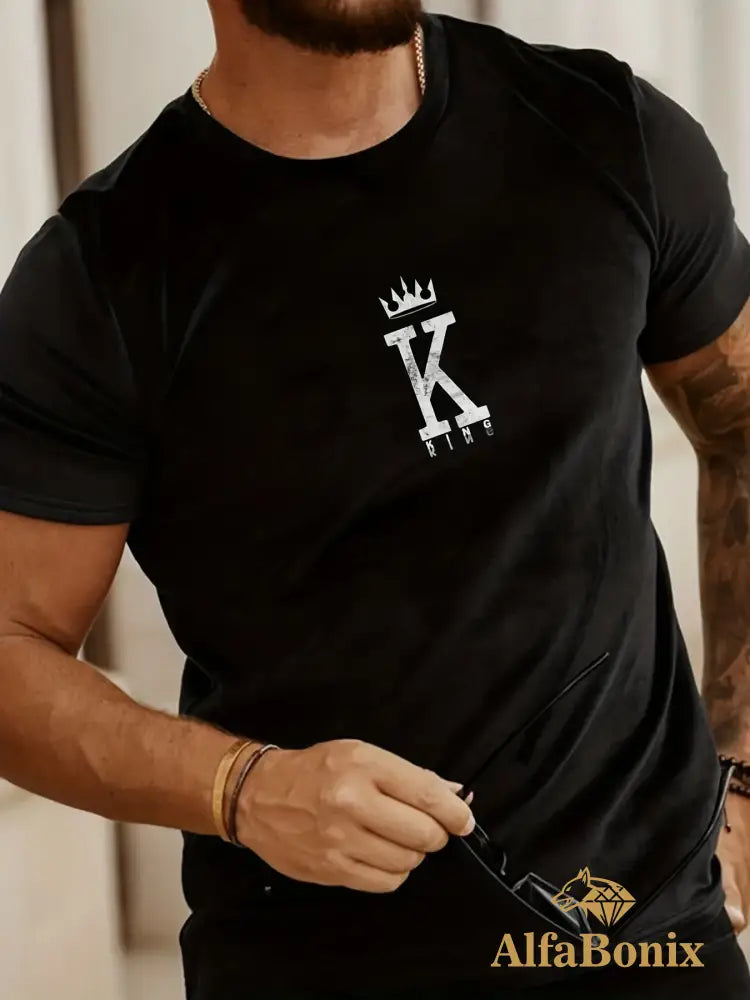 Men’s Summer Loose Fit 100 Cotton Printed T - Shirt Tops